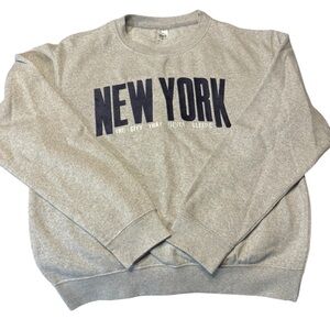 Gray New York Graphic Unisex Sweater From NYC